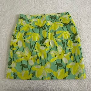 Floral J Crew skirt